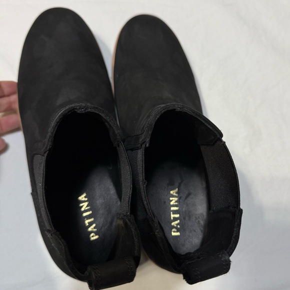 Patina Portland Leather Goods Women Black Ankle Boots Size 9 - Picture 6 of 8